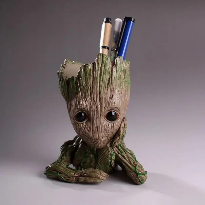 Горшочек для цветов и канцелярии Грут Groot G1 + круглая подставка Винница - изображение 9