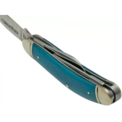 Нож Cold Steel Gentleman's Stockman Blue Bone (CS-FL-GSTKM-B) Винница - изображение 8