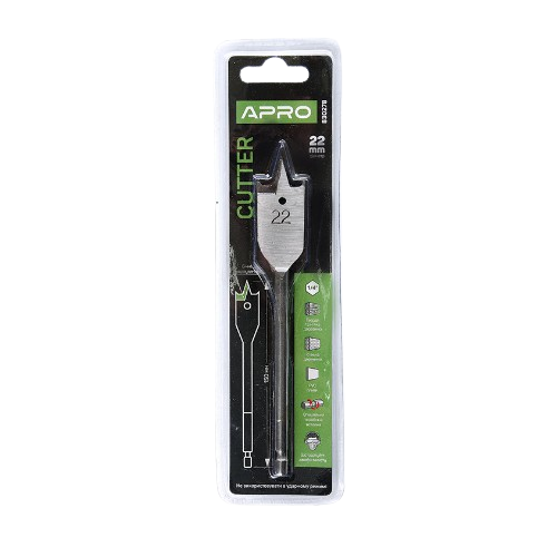 Свердло по дереву пірьйове 22*150мм Cutter APRO Житомир - изображение 2