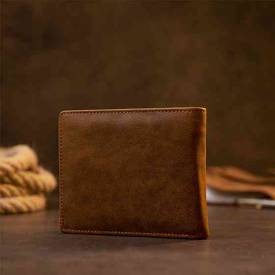 Портмоне унісекс матове Vintage 20421 Коричневе Київ