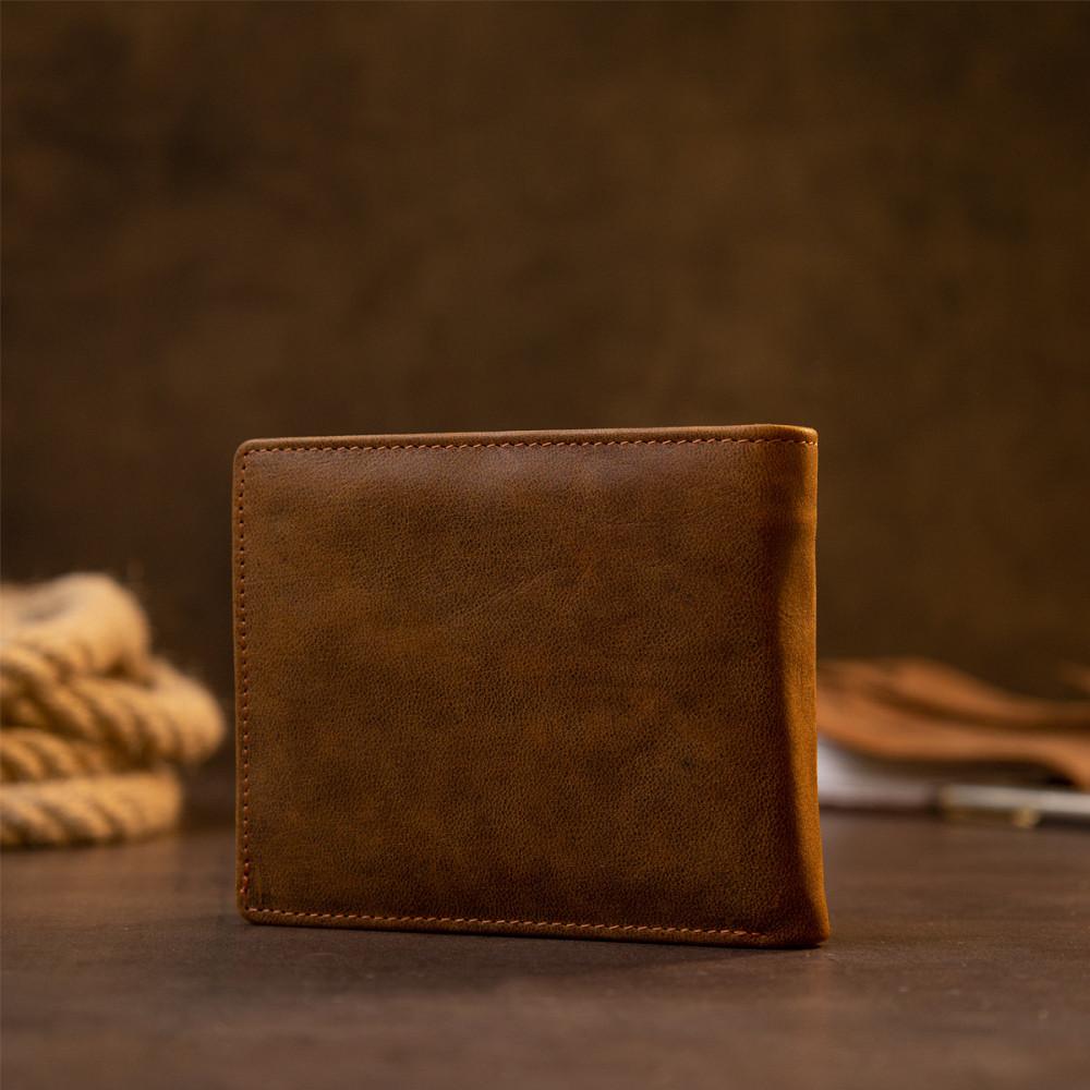 Портмоне унісекс матове Vintage 20421 Коричневе Київ - фото 6