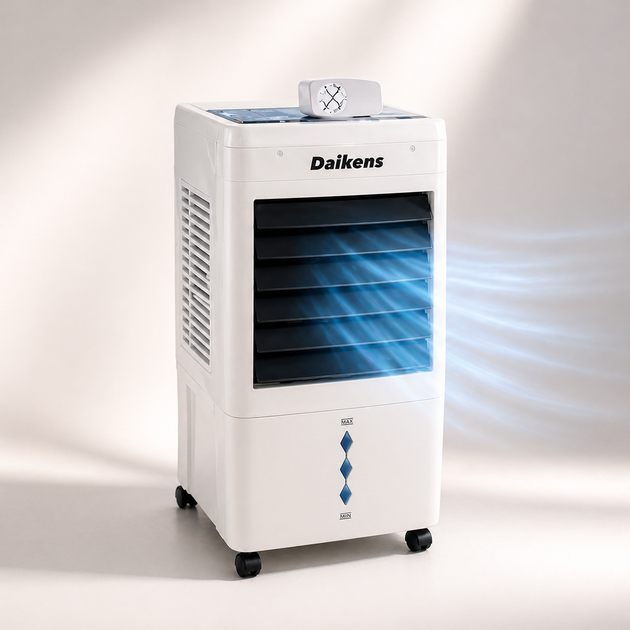 Охладитель воздуха напольный Daikens 3800W 8л + увлажнитель + вентилятор Белый Киев - изображение 4