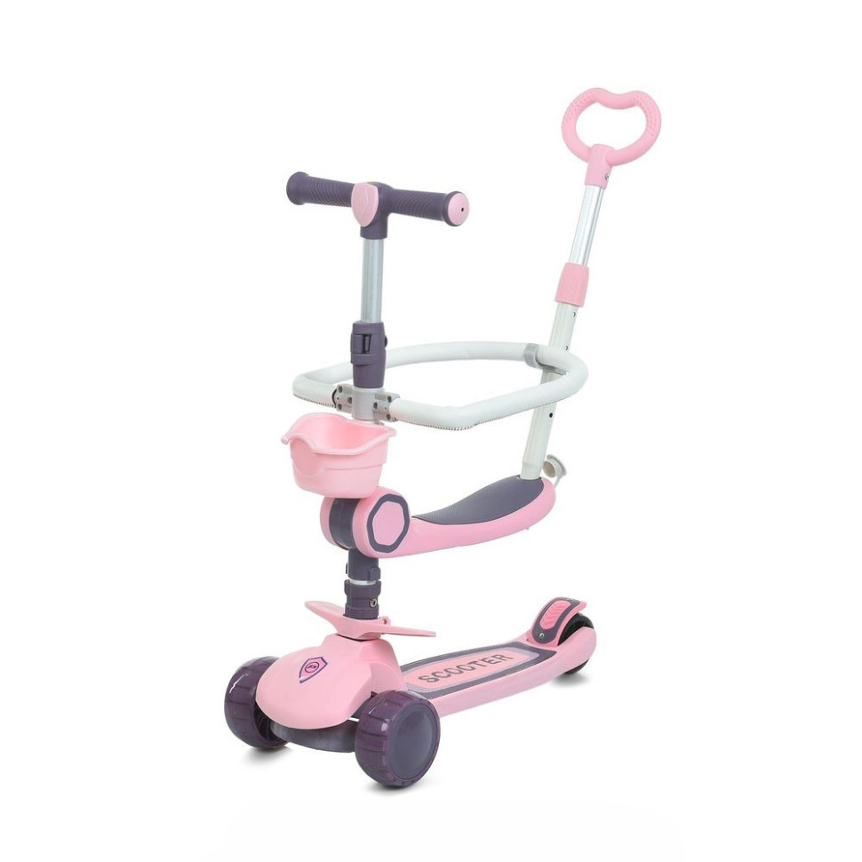 Самокат детский трехколесный 5 в 1 JR3-133-P, колеса со светом Винница - изображение 1