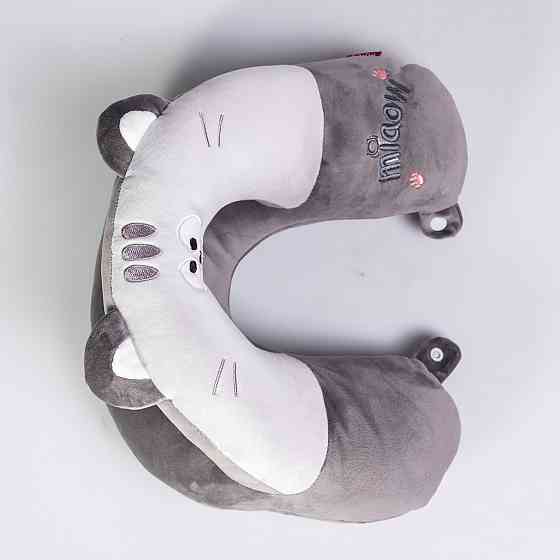 Подушка для шиї Miaow U-подібна подвійна, сірий HP-56-27G Коломия