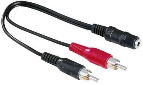 Перехідник Audio Jack  F -> 2 x RCA M 0.4 м. Вінниця