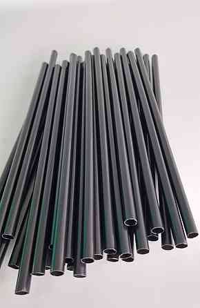 Трубочки широкі для напоїв d8 25см Фреш чорна (500 шт) Харків