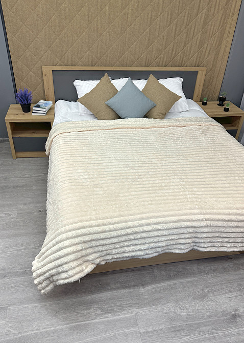 Плед 200х230 см (+-10см) на овчине 