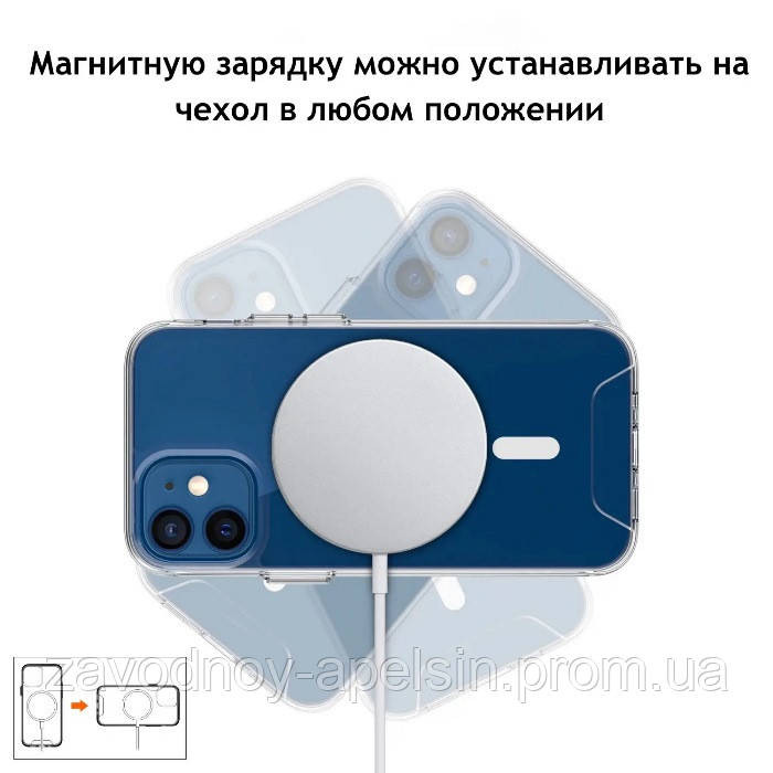 IPhone 11 pro max прозорий чохол магніт MagSafe Одеса - фото 4