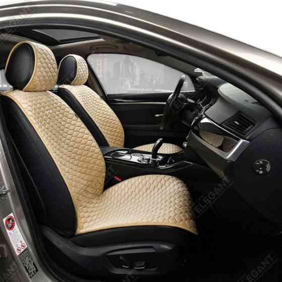 Накидки сиденье elegant palermo (передние) ромб бежевые на Мукачево