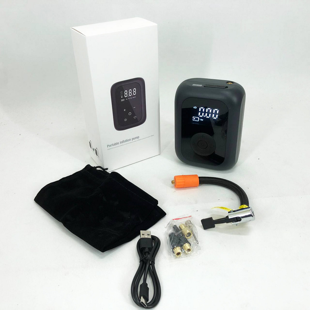 Компресор для підтримки тиску в шинах CZK-4234, Портативний повітряний насос, Компресор підкачки шин AF-13 Львів - фото 4