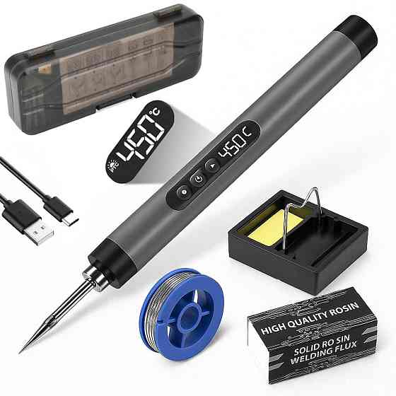 Паяльник з регулюванням температури 8Вт,USB,260-420 ° C,C200S G SET SBR Київ