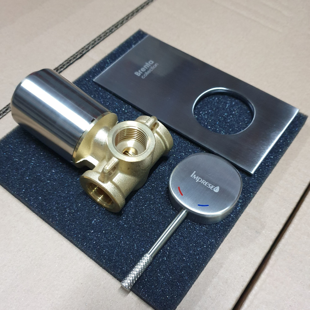 Змішувач прихованого монтажу IMPRESE BRENTA для душу нікель Київ - фото 2