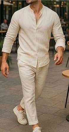 Опт і трояндниця! Лляний літній чоловічий костюм є кольори. Київ