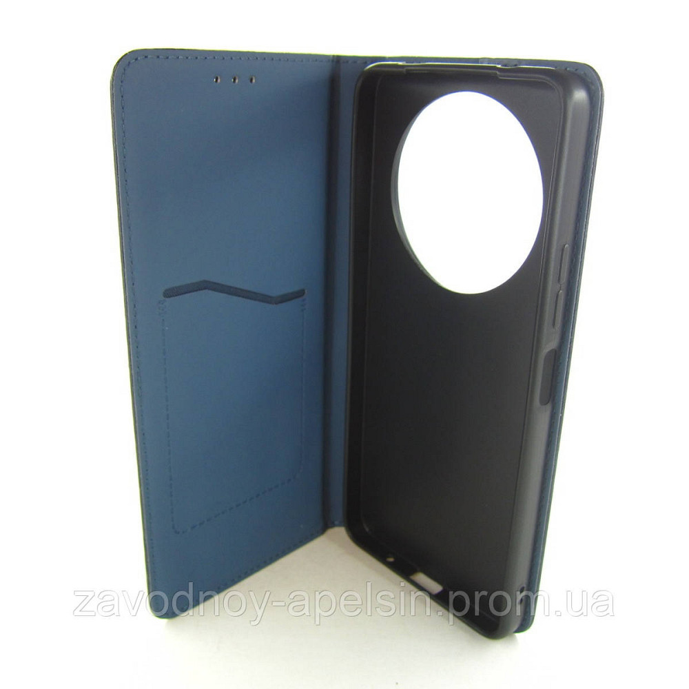 Чохол-книжка Xiaomi Redmi A3 шкіряний (синій) Одеса - фото 2