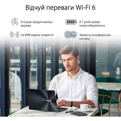 Мережева карта Wi-Fi ASUS USB-AX56 (90IG06H0-MO0R10) Вінниця