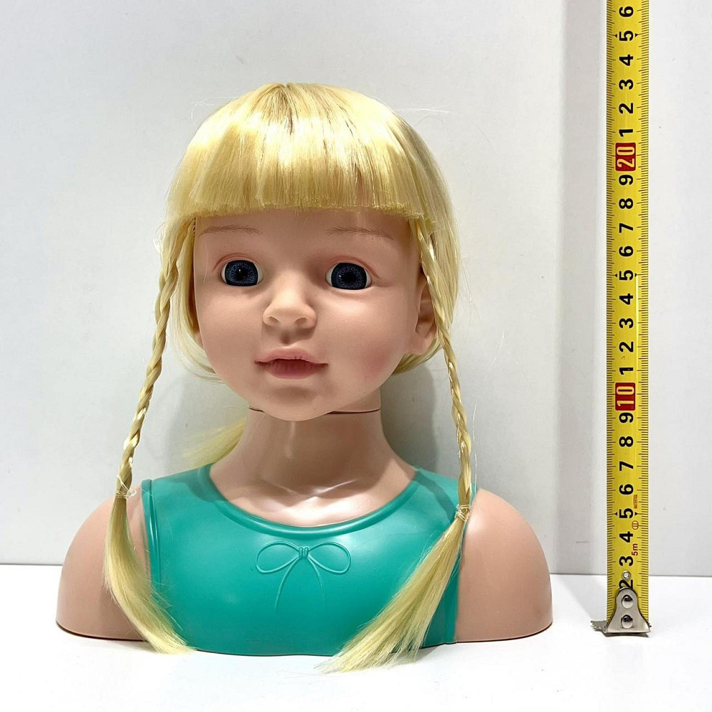 Лялька-манекен для дівчинки Голова для зачісок з аксесуарами бігуді гумки гребінець Вид 2 (YM25-2B-С) Чернігів - фото 8