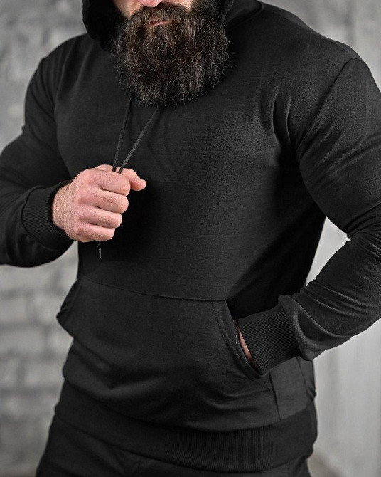 Худи вбиває не паління черная ДЛ6438 Одеса - фото 4