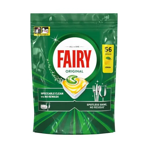Капсули для посудомийної машинки FAIRY Оріджінал Все в Одному з ароматом лимону 56 шт Гостомель - фото 1