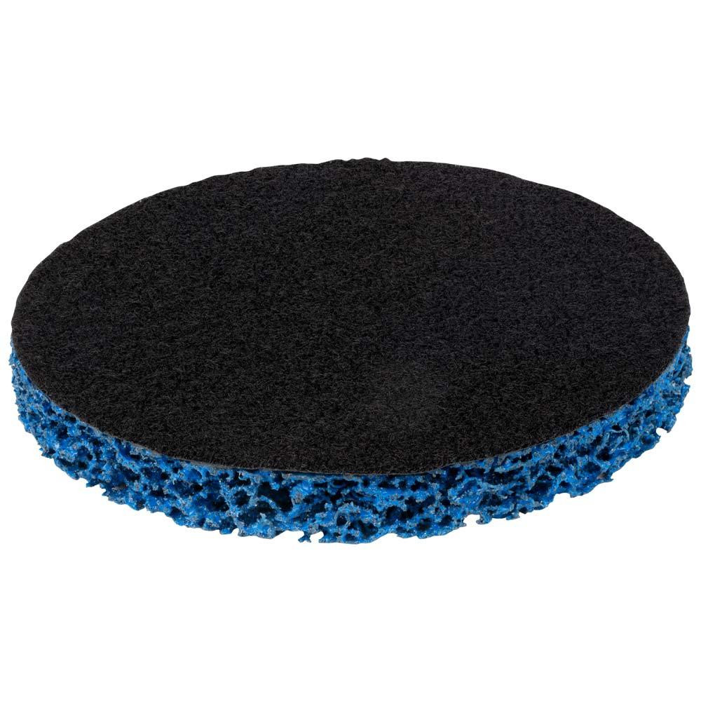 Коло зачистне з нетканого абразиву (корал) Ø125мм на липучці синій середня жорсткість SIGMA (9176211) Рівне - фото 4