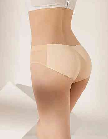 Труси з пушапом жіночі в сіточку безшовні бежевий М(40р.) Київ