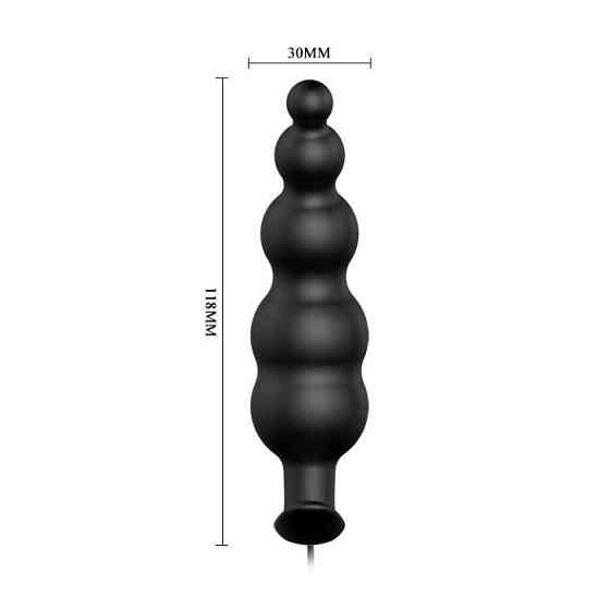 Анальна пробка - Pretty Love Special Anal Stimulation Butt Plug Black Sex Aura Київ