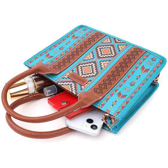 Барвиста жіноча сумка з текстилю Vintage sale_15151 Різнокольоровий Київ