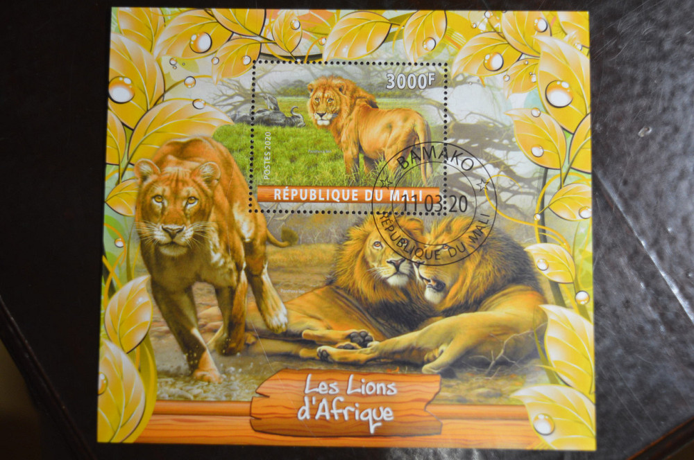 Малі. Марки. Фауна. Блок. 2020 рік (В-1) Полтава - фото 1