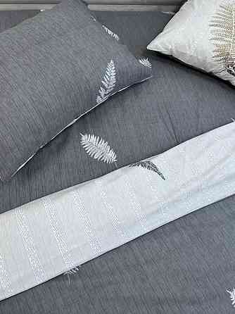 Ecotton Комплект постільної білизни Ecotton Євро 210х220 см сірий Папороть (21007АВ) Киев