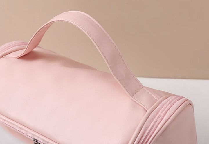 Косметичка, дорожня для подорожей, органайзер для ванних аксесуарів, водонепроникний, з ручкою, рожевий Кам'янець-Подільський - фото 4