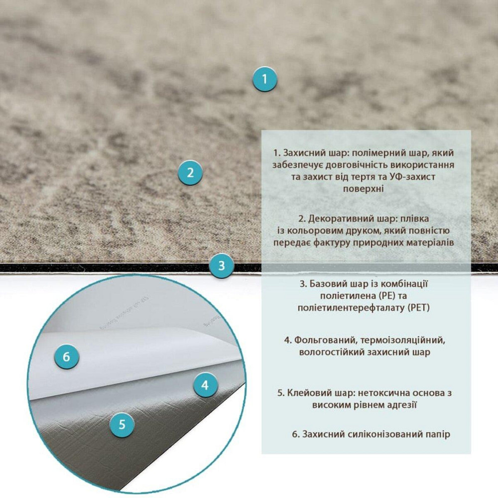 СВП-100 Самоклеюча вінілова плитка 457х457х1,5мм МАТ SW-00003254 Київ - фото 2