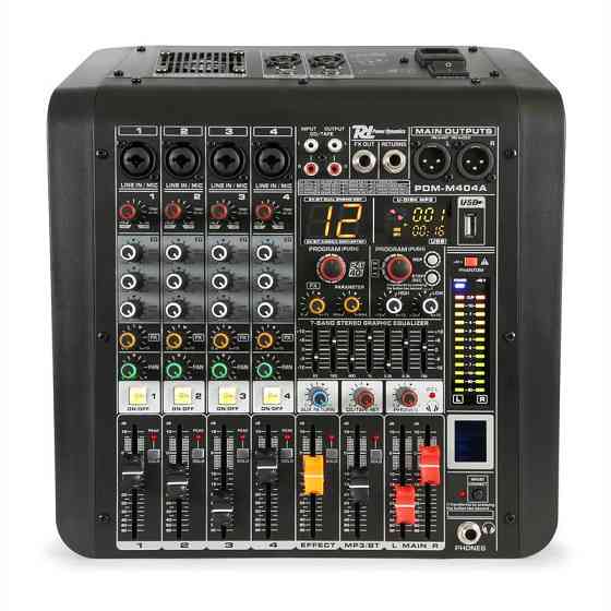 PDM-M404A Музыкальный микшер 4 микрофонных входа 24-битный мультиэффект-процессор USB-плеер (Германия, читать Ровно