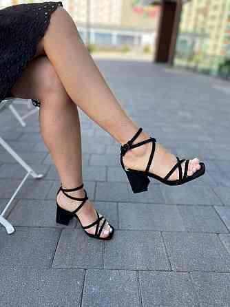 Meideli Босоніжки жіночі MEIDELI H008H-1 чорні (літо, еко-замша) (5809) Коломия