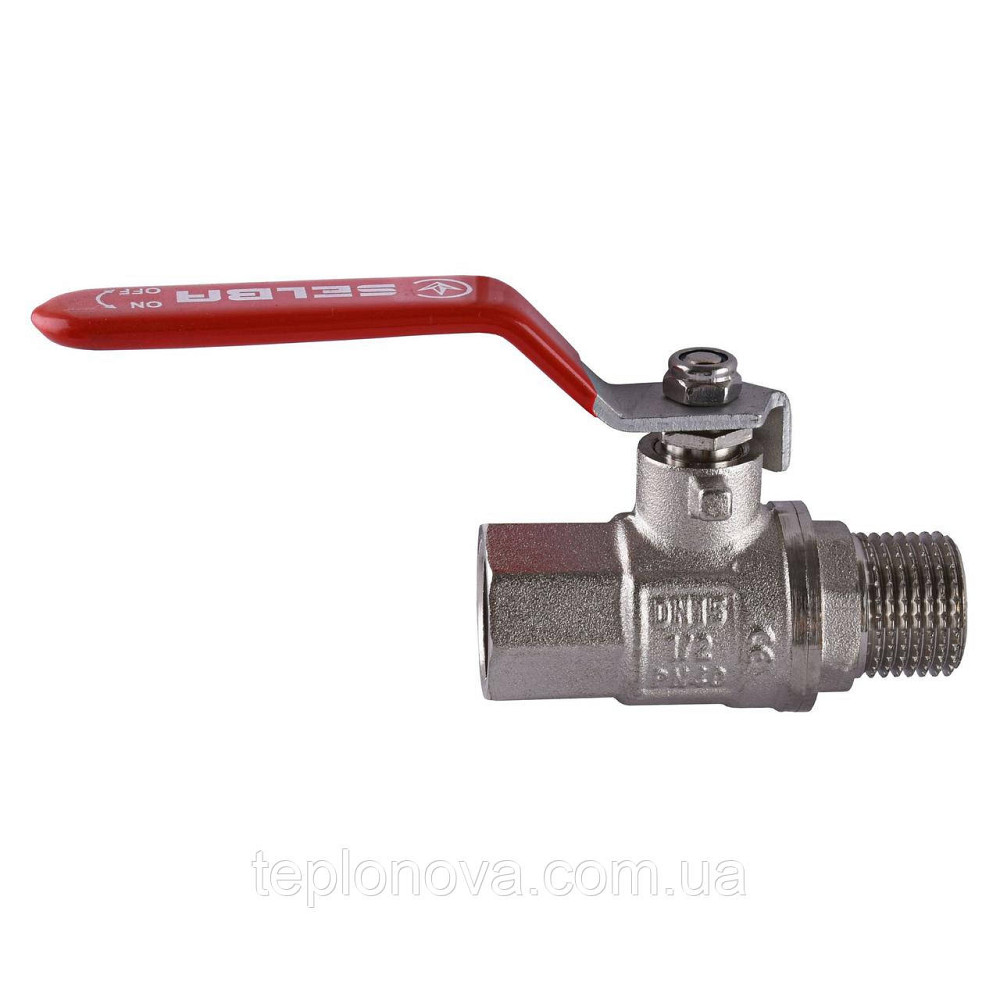 Кран кульовий прямий SELBA 1/2" НВ КР SL1505 Чернівці - фото 1