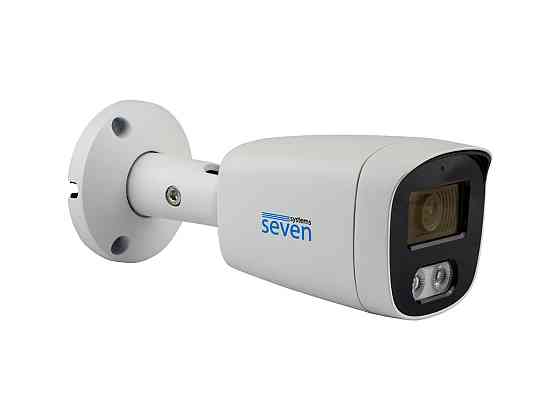 IP-відеокамера 8 Мп SEVEN IP-7228PA-DL white 2,8 мм з розумним подвійним підсвічуванням Київ