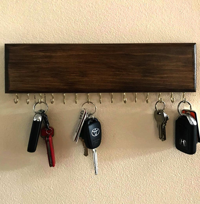 Ключниця дерев'яна "Бохус 38" капучино Миколаїв - фото 1