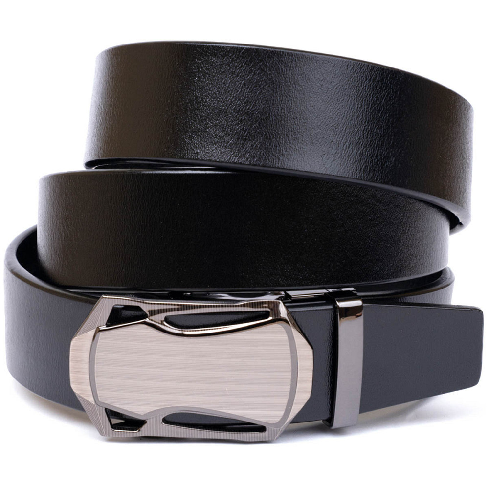 Ремінь чоловічий з пряжкою автомат Чорний (Vintage) Київ - фото 11