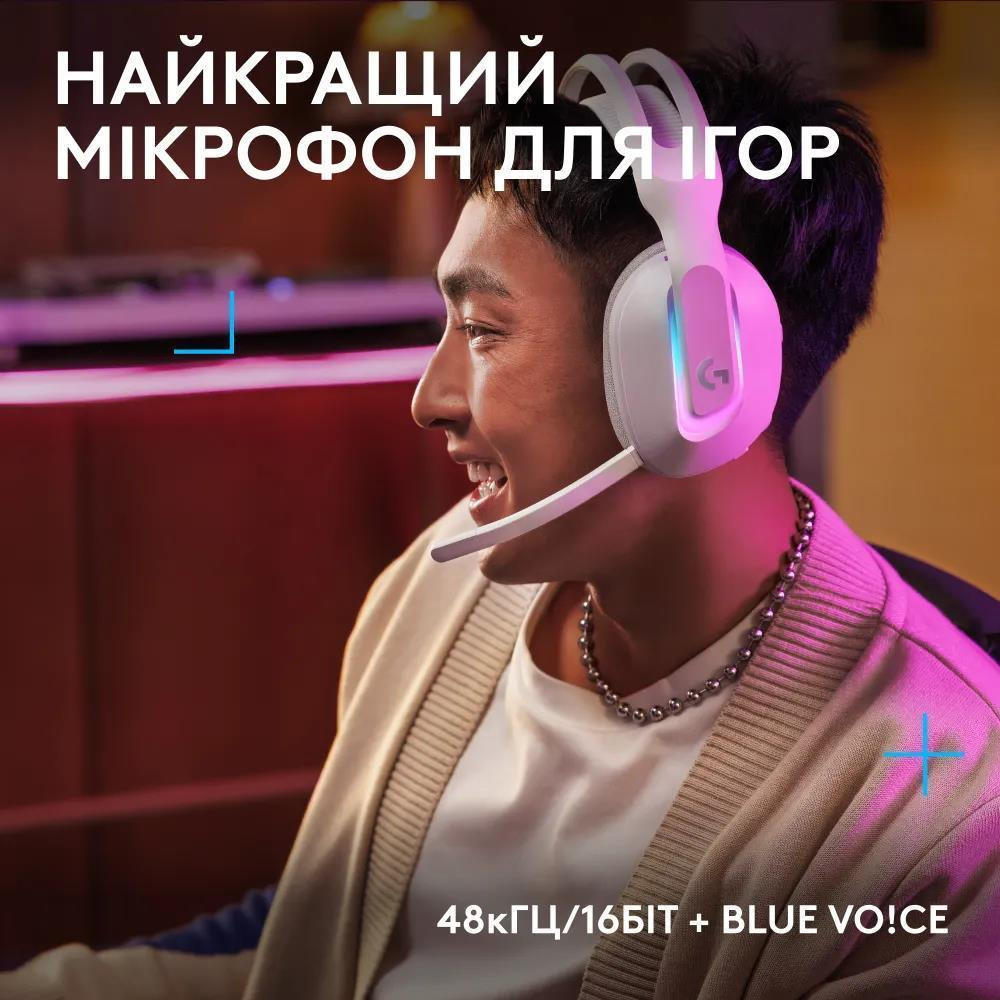 Гарнитура Logitech G522 LightSpeed Wireless Gaming Headset White (981001550) Білий Харків - фото 7