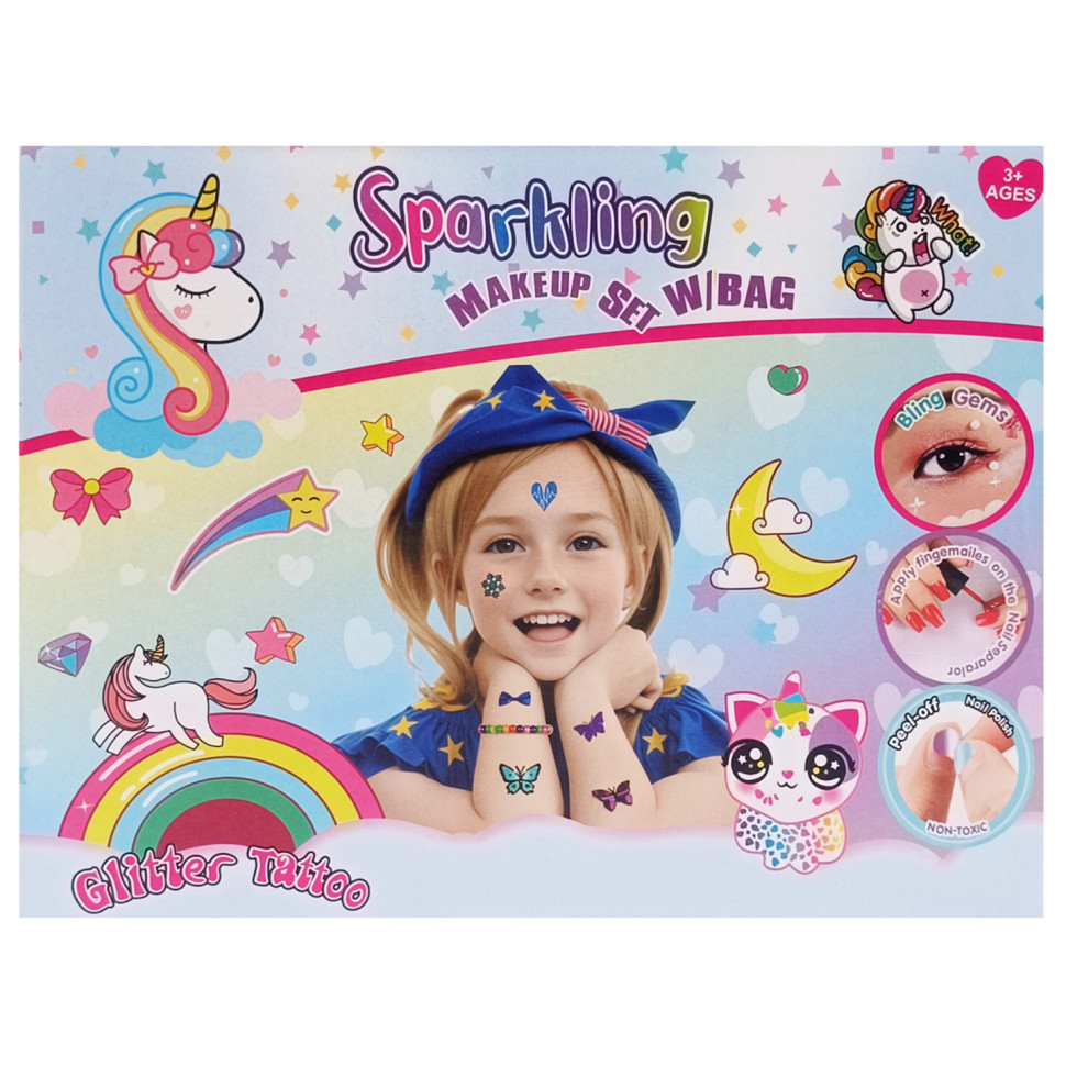 Дитячий іграшковий набір косметики L5285 лак 2 шт, помада, блиск, обруч для волосся Вінниця - фото 1