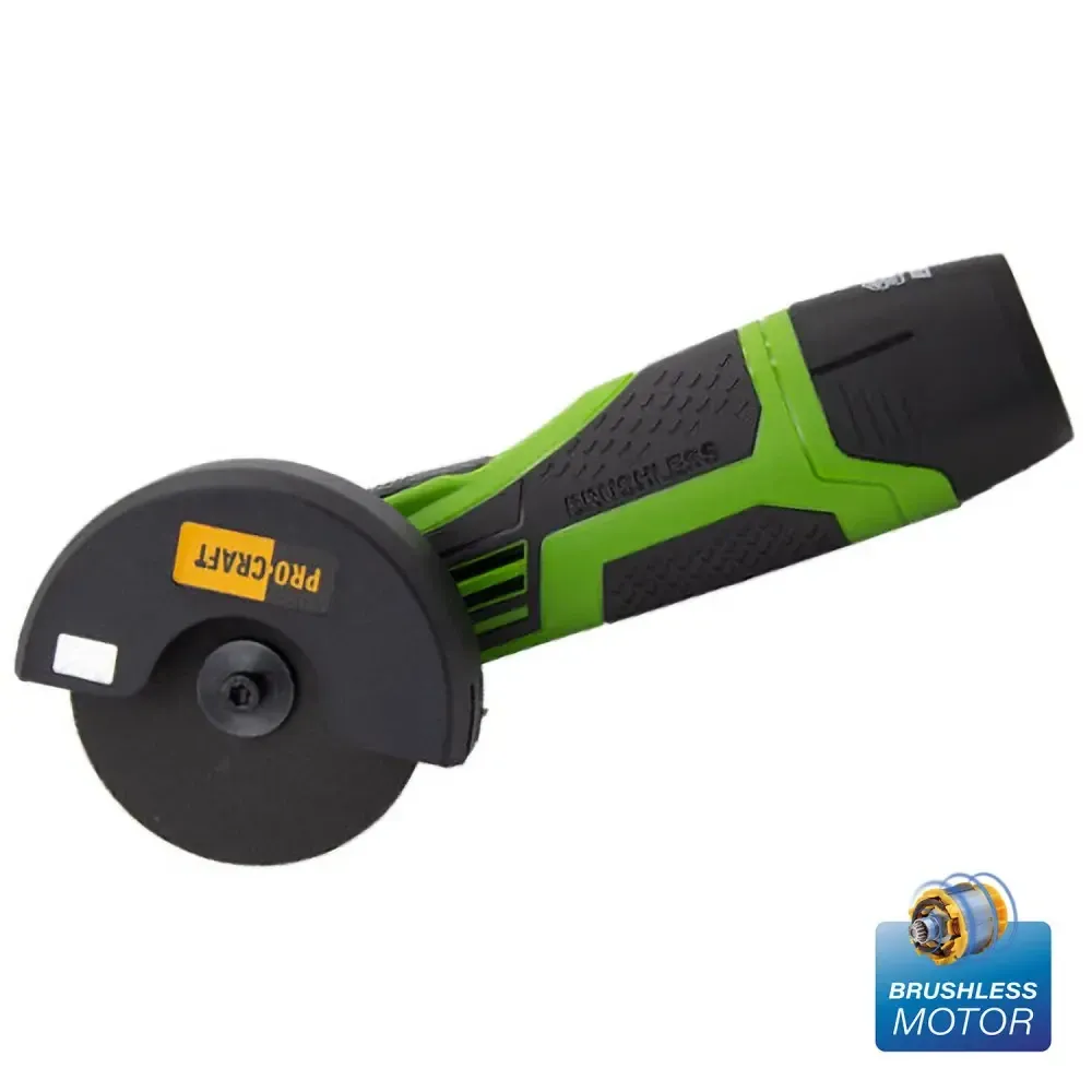 Мини болгарка Procraft 12В 2А ч, аккумуляторная бесщеточная шлифмашинка 76 мм для металла и ремонта,угольная шлифмашинка мини Львов - изображение 3