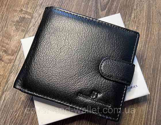 Чоловічий шкіряний гаманець з кредитнецею для пластикових карток ST Leather Київ