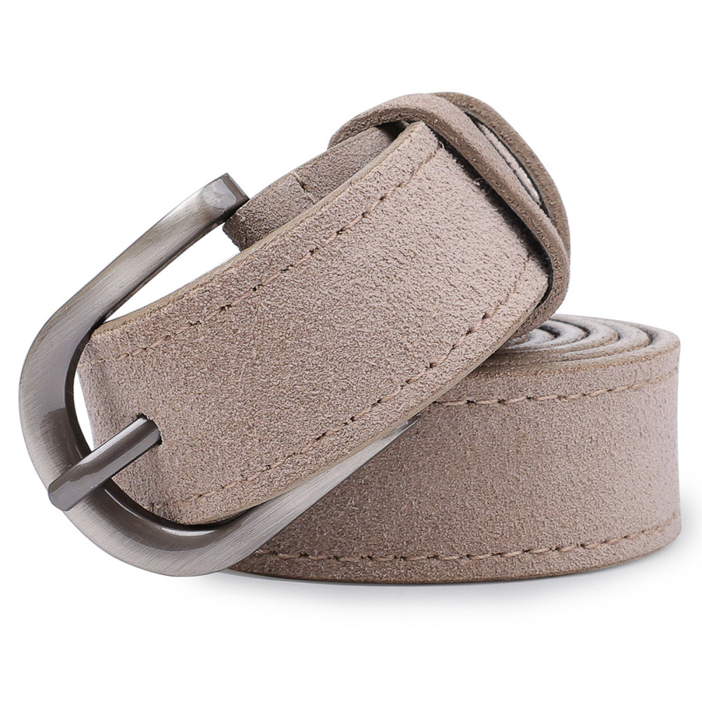 Модный женский замшевый ремень Vintage 20789 Серый Киев - изображение 7