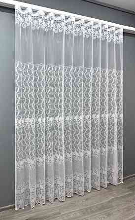 Тюль VR-Textil 643т Премиум Жаккард Белый 300х270 см (40-302) Киев