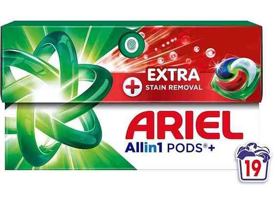 Капсулы для стирки 19шт Pods All-in-1 Extra Stain Removal Экстрасила выведения пятен ТМ ARIEL Киев