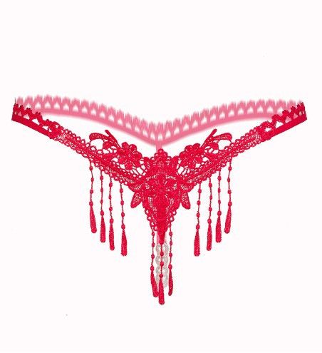 Стрінги з бусами червоні - розмір універсальний Київ - фото 2