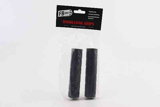 Ручки керма 130мм з затискачем Lock-On, чорні TPE-077 Київ