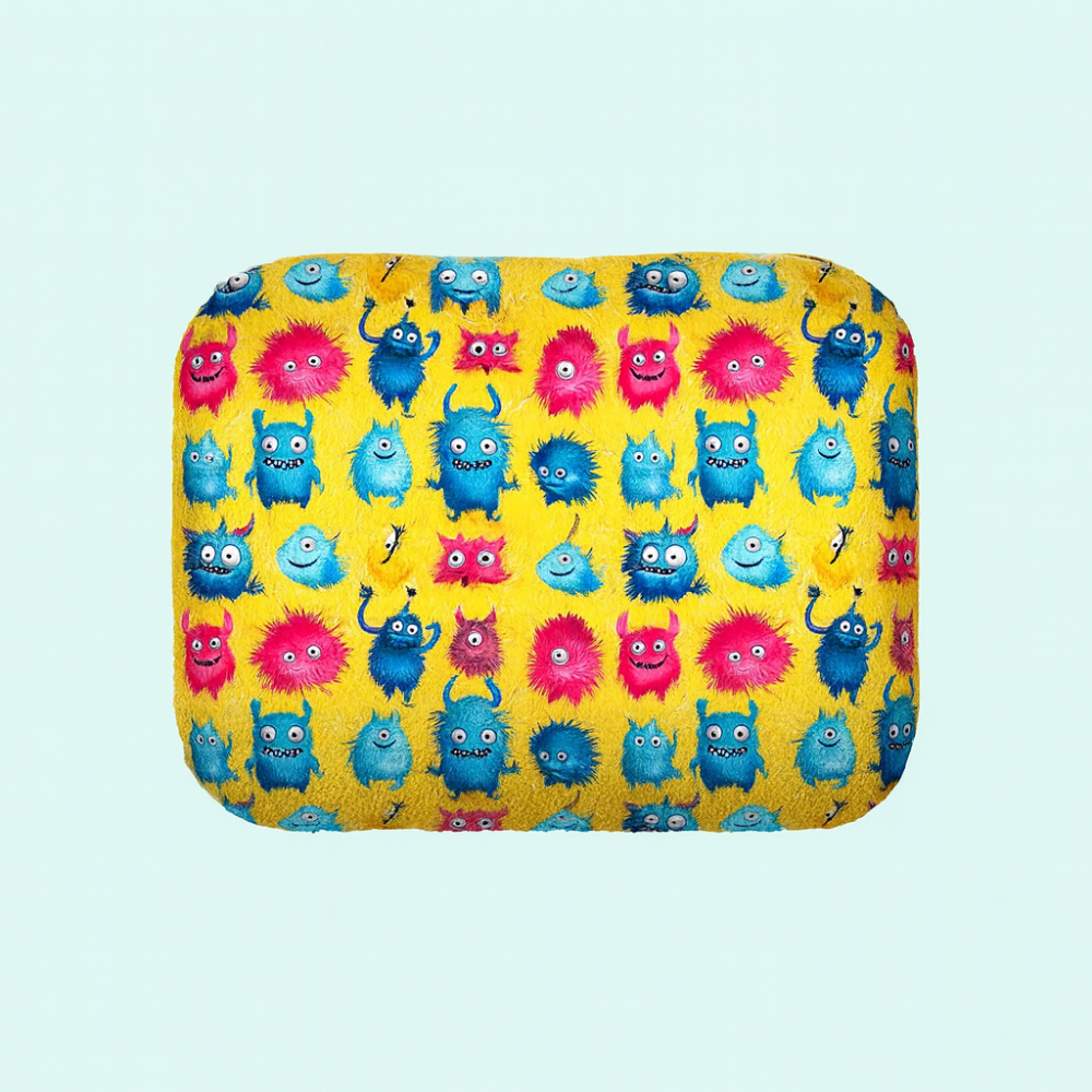 Лежанка для собак WAUDOG Relax, малюнок "Мохнаті монстри", L, Ш 49 см, Д 59 см, В 20 см Київ - фото 2