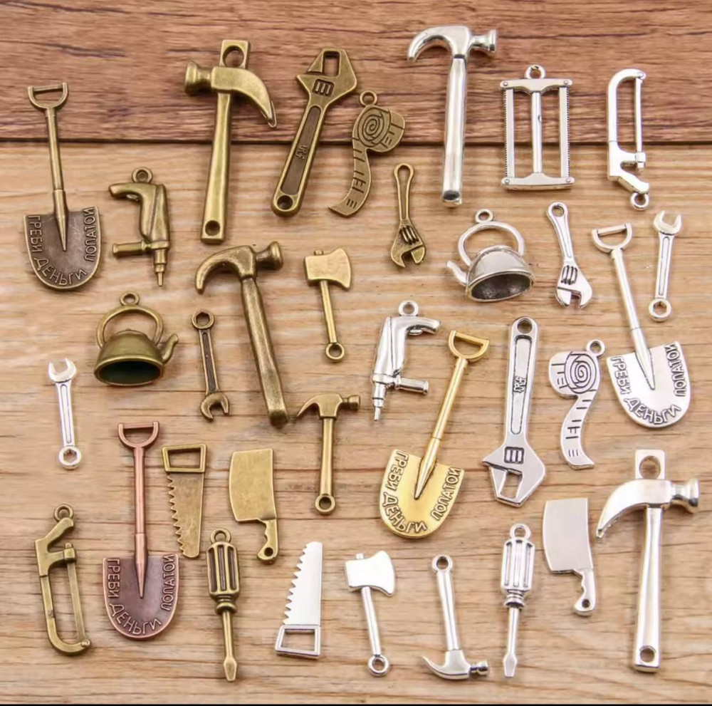 Набор металлических подвесок инструменты 10 шт – случайный микс Киев - изображение 2