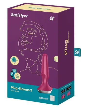 Анальна смарт-вібропробка Satisfyer Plug-ilicious 2 Berry Львов