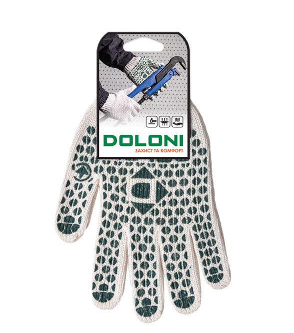 Перчатки защитные трикотажные Doloni Стандарт 547 р.10 Ровно - изображение 3