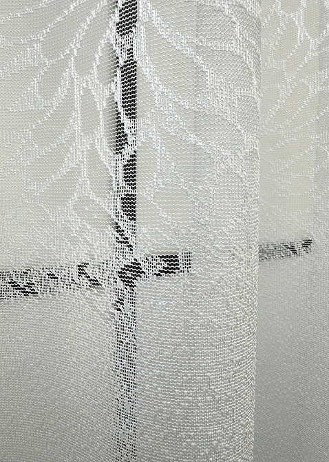 Коротка тюль, висота 1,6 м., жакард колір білий 1789т Київ - фото 5